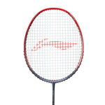 Alt Text: Close-up of the 3D Calibar Technology frame design on the Li-Ning N90 IV, emphasizing its aerodynamic shape.


