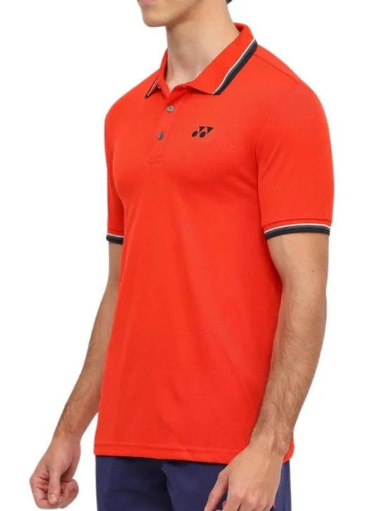 Yonex T-Shirt Polo 2970 Men’s Wear | Fiery Red | Lightweight Badminton Sportswear