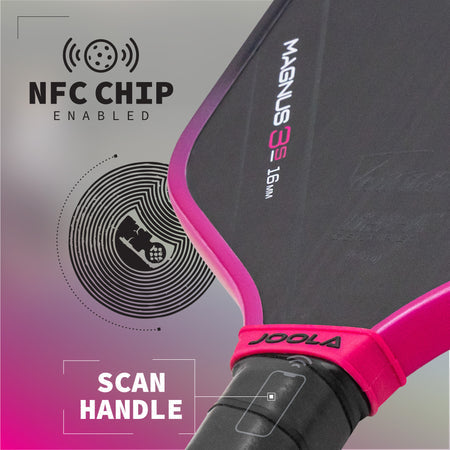 Joola Tyson McGuffin Magnus 3S pickleball paddle with Black Feel-Tec Pure Grip. Shop online at probadmintion.in.
