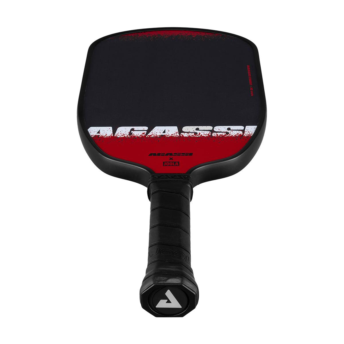 Joola Agassi Edge SS25 16mm pickelball paddle with Carbon Friction Surface. Visit probadmintion.in.