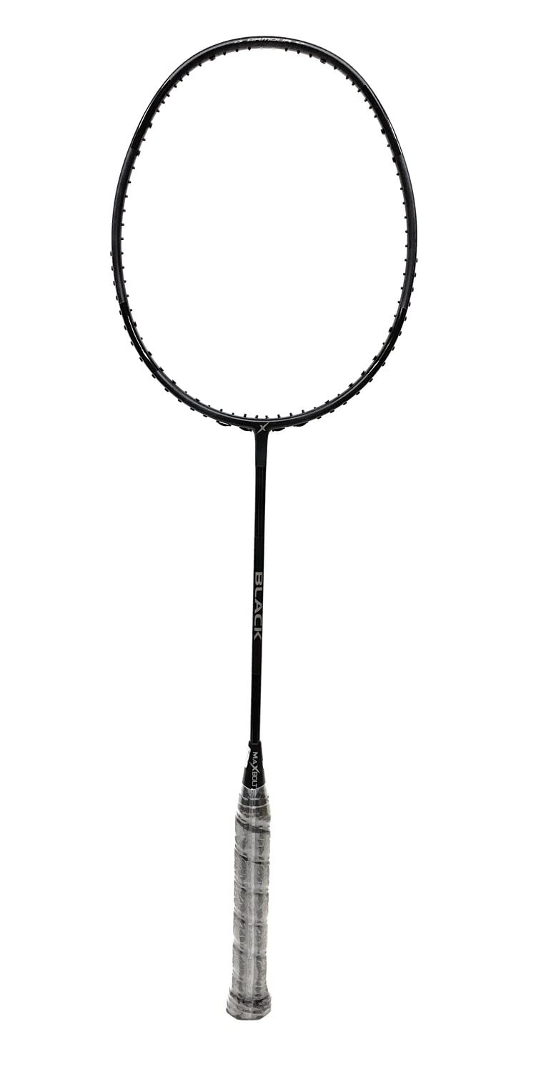 Maxbolt Black Badminton Racket – Best Carbon Fiber Lightweight Racket for Power, Control & Precision | ProBadminton.in"