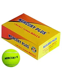 Mercury Plus Cricket Tennis Ball - Heavy Weight Pack of 6 | Best Mercury PLUS Tennis Ball Price in India