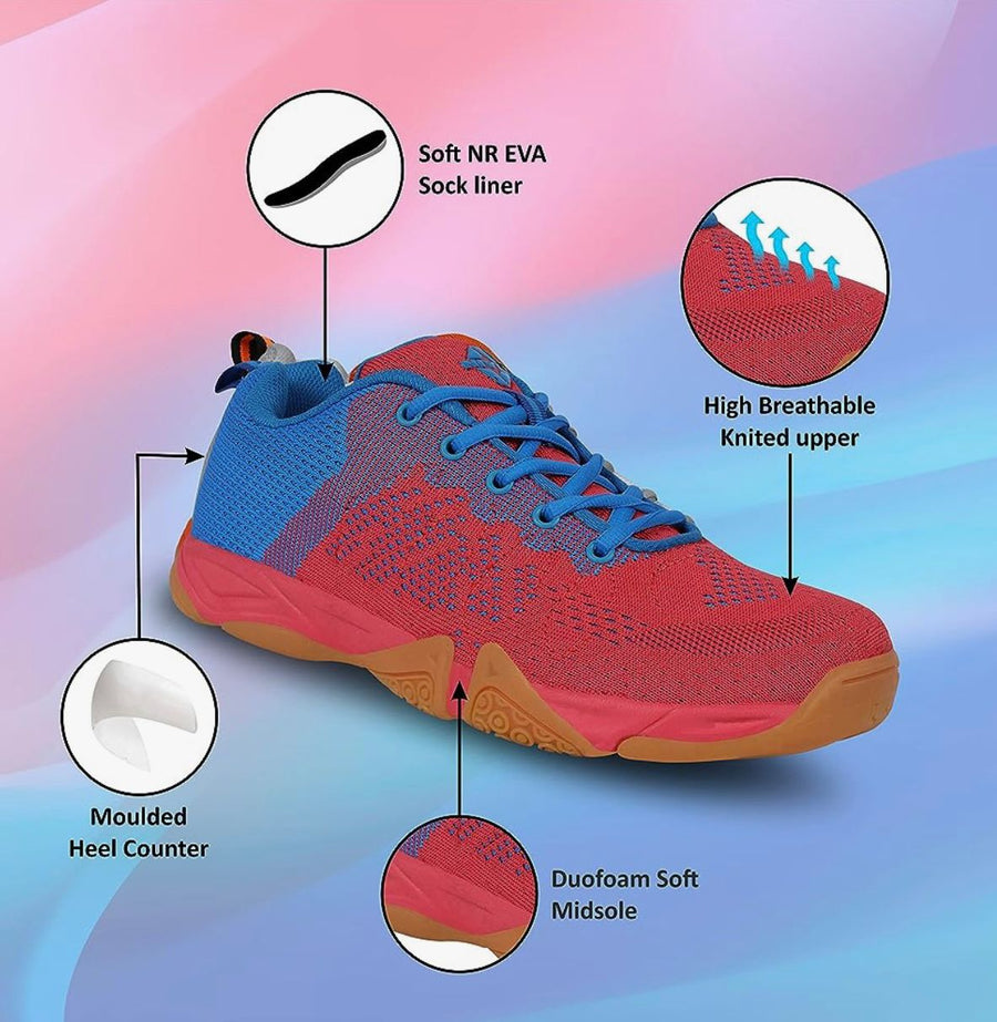 NIVIA BADMINTON SHOE GLISTER 2.0 RED