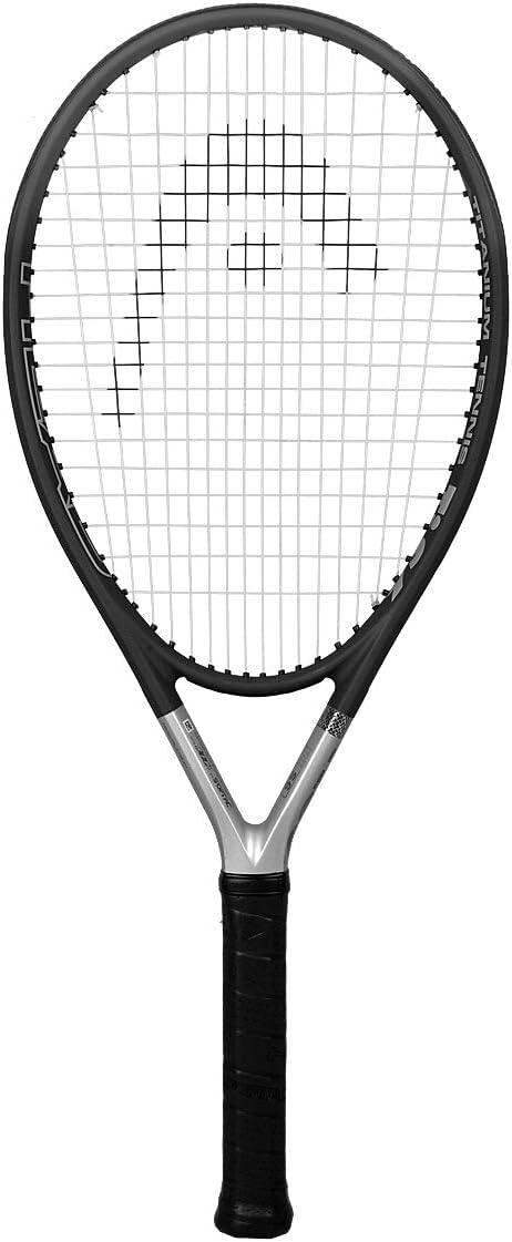 HEAD Ti.S6 tennis racquet with grip tape and strings.

