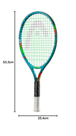 Head Novak Junior 21 (2022) kids tennis racquet - colorful design. Propbadminton.in
