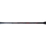 Alt Text: Overhead shot of the Li-Ning 3D Breakfree N90 IV racquet on a badminton court, showing its Head Light balance.

