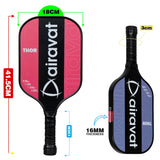 Airavat Thor 7408 USAPA-Approved Pickleball Paddle - Red/Blue Design for Aggressive Play | ProBadminton.in