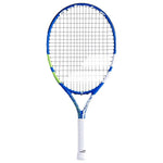 Babloat Drive Juniour 23 Tenis Racket - Blu & Whte Pre-Strung Kids Racquet