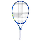 Babloat Drive Juniour 23 Tenis Racket - Blu & Whte Pre-Strung Kids Racquet