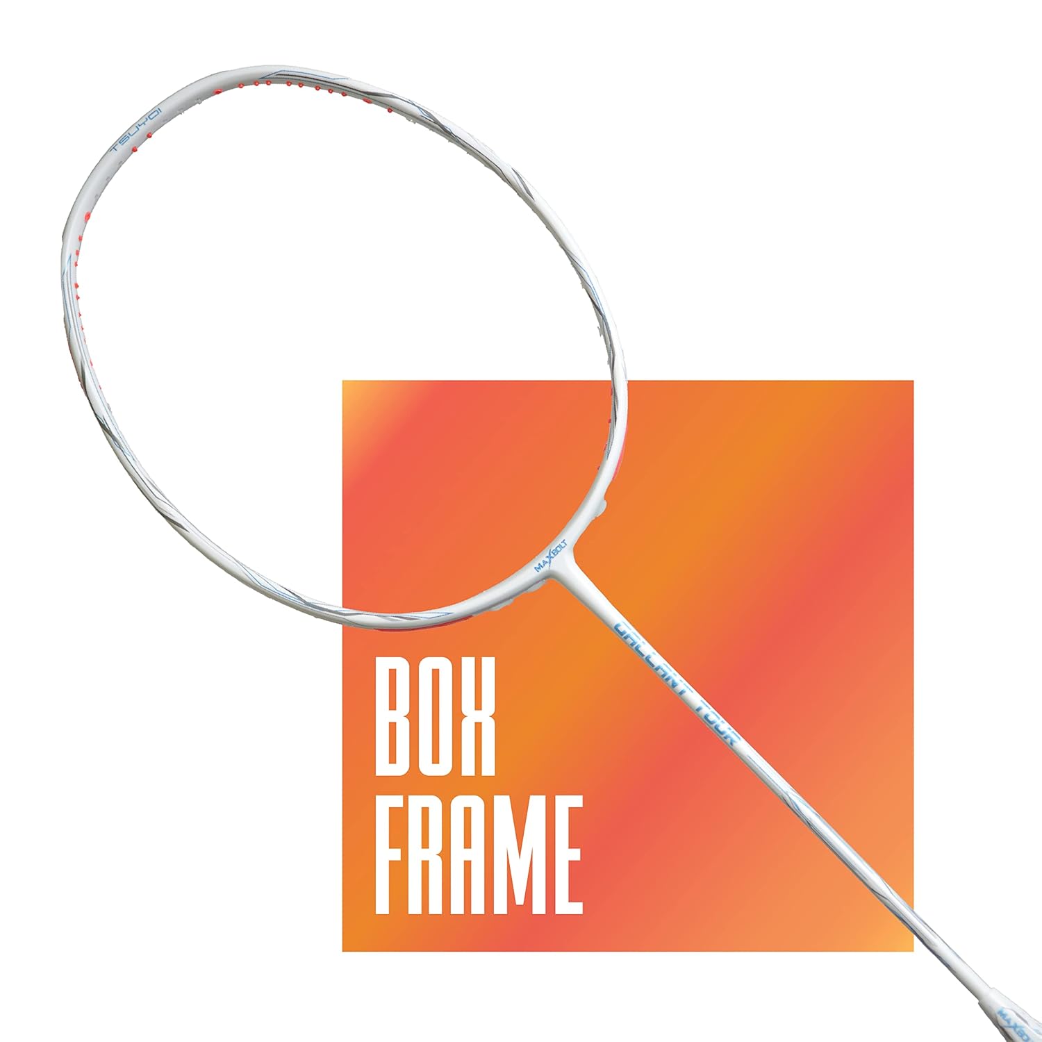 Maxbolt Gallant Tour (White) Badminton Racket 45lbs
