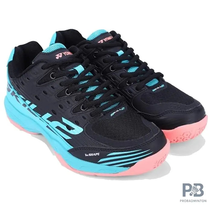 Yonex Tour Skill 2  Badminton Shoes (BLACK / CERAMIC / NASTURTIUM) - Probadminton