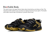 "Hundred Court Star Non-Marking Badminton Shoes – Lightweight & Stable Footwear for Intermediate Players"