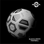 Nivia Blak & White Futball – Nivya Black White Football Hand Stiched probadminton.in