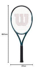 Detailed view of the Wilson Ultra Team V4 tenis racket's Sweet Spot Channel, indicating increased area for explosive power