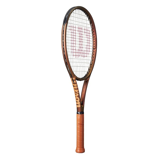An array of rackets, including the Wilson Pro Staff 97L V14 tenis racket, available for purchase on the ProBadminton.in website.