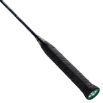 Yonex Voltric Lite 47i badminton racket, with focus on its shaft and frame construction that incorporates the Solid Feel Core for reduced impact vibrations.