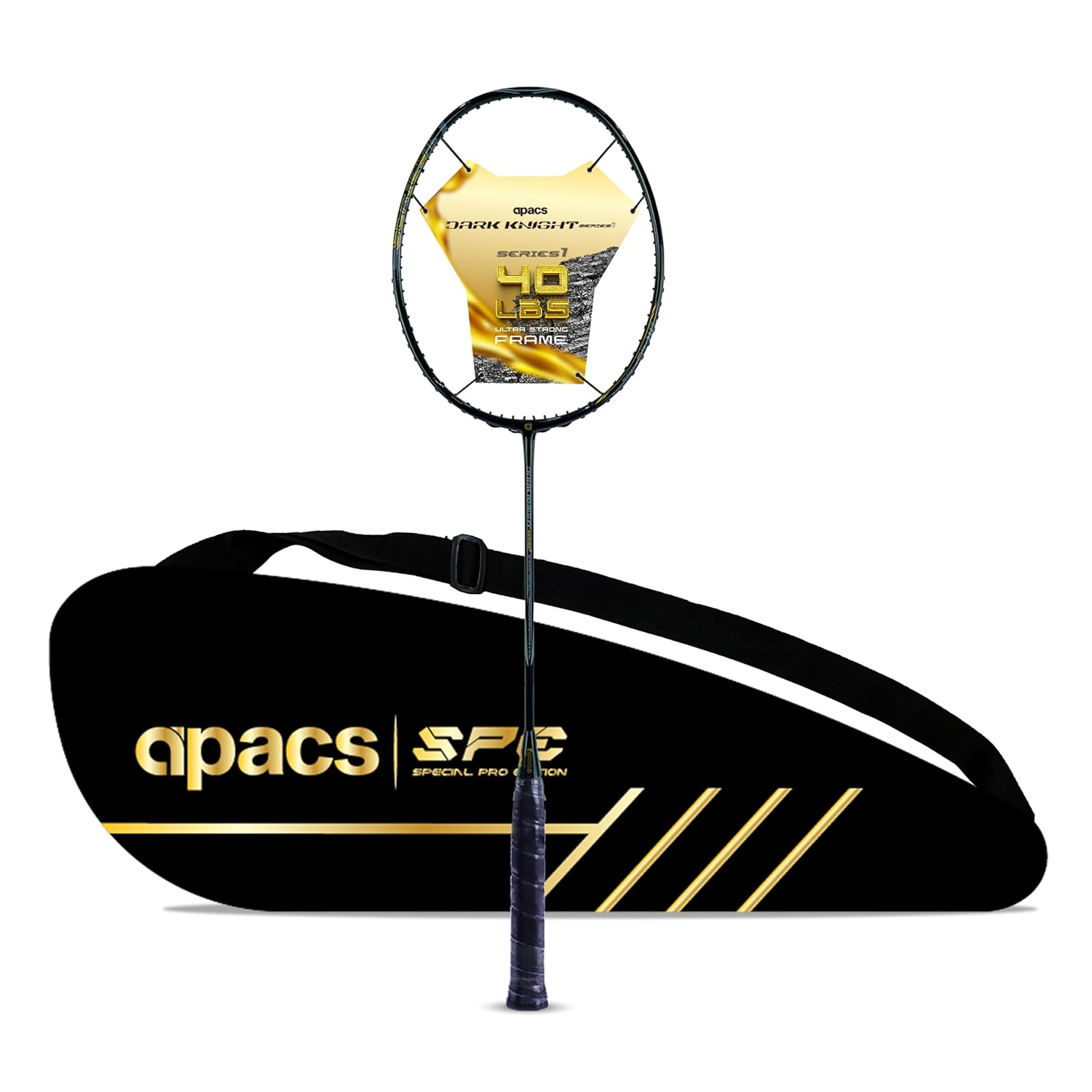 Apacs Dark Knight Badminton Raket Unstrung