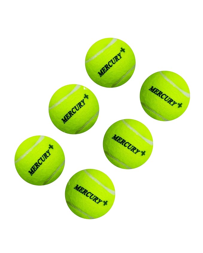 Mercury Plus Cricket Tennis Ball - Heavy Weight Pack of 6 | Best Mercury PLUS Tennis Ball Price in India