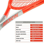 HEAD Graphen 360+ Radikal MP 16x19 string patrn