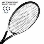 head speed elite tenis rakcet 285 g light construction