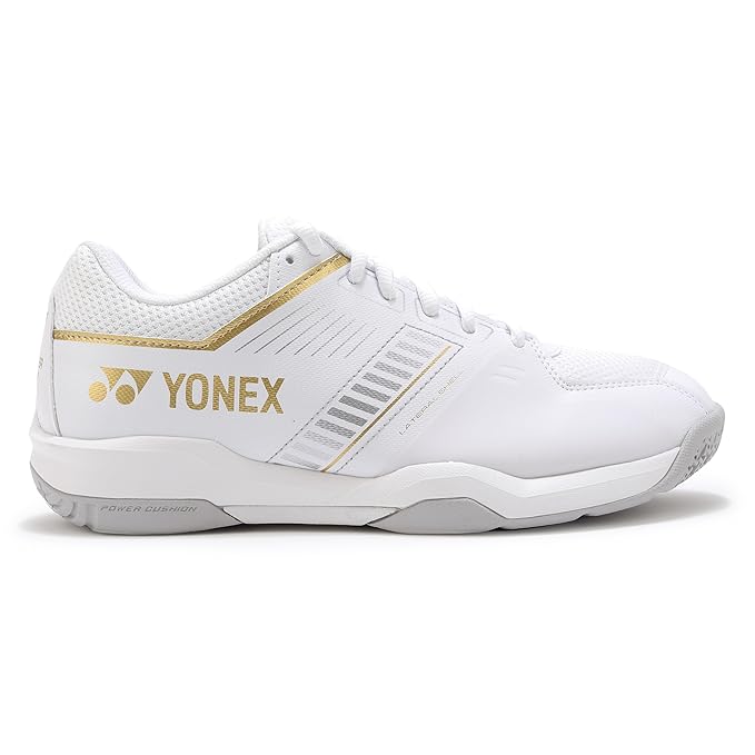 YONEX POWER CUSHION STRIDER FLOW WIDE Badminton Shoe (WHITE/GOLD)
