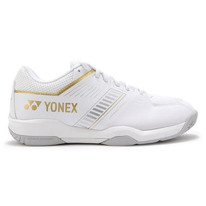 YONEX POWER CUSHION STRIDER FLOW WIDE Badminton Shoe (WHITE/GOLD)