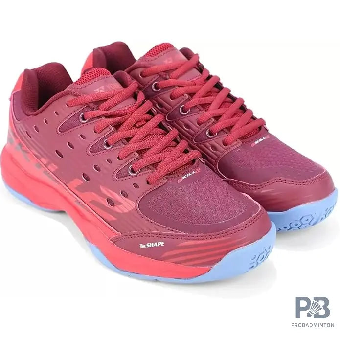 Yonex Tour Skill 2 JR Badminton Shoes (CABERNET FLAME / SCARLET MOUNTAIN) - Probadminton