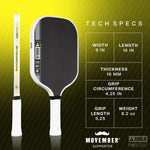 Scorpeus Pro IV Joola pickleball paddle | elongated shape | Hyperfoam edge wall for increased stability | professional-level paddle