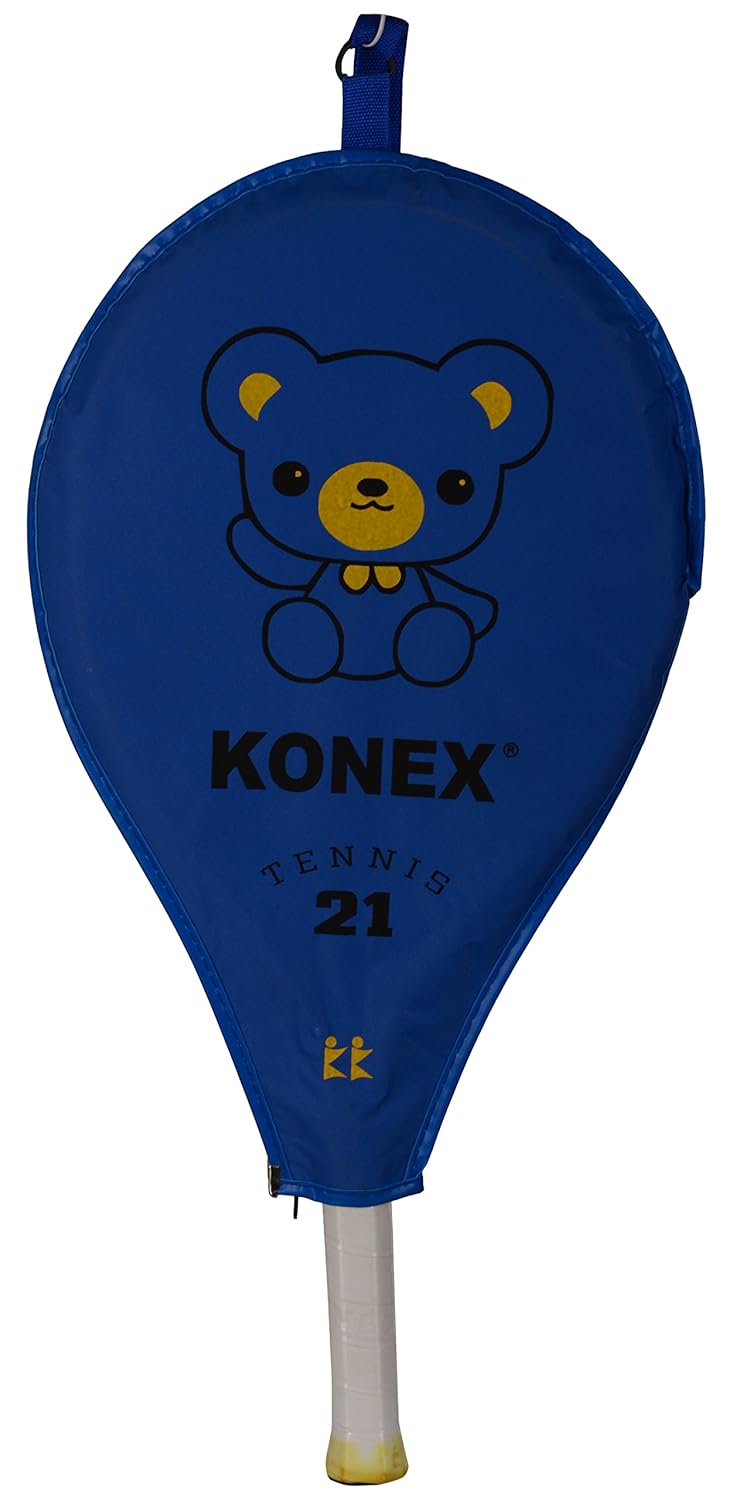 Konex carbon steeel tennis raket – blue kids tennis racket for training