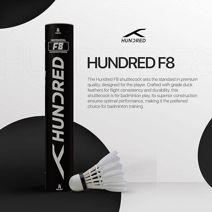 Hundred F8 feather shuttelcocks professional baddminton play