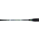 Black fishing rod with 'Astrox 100' branding on a white background