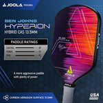 Joola Ben Johns Hyperion CAS 13.5mm Pickleball Paddle with official USAPA approval visible - probadminton.in