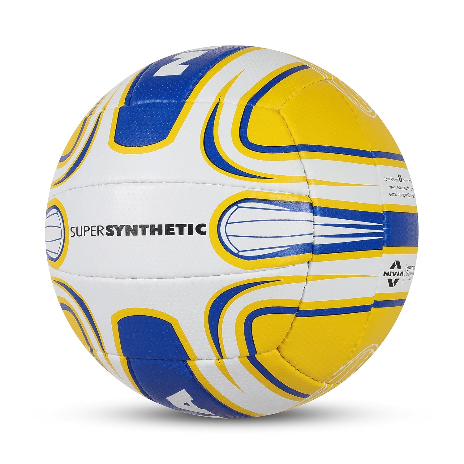 Nivia Super Synthetic Volleyball Size 4 – 18 Panel Hand Sewn Rubber Volleyball for Indoor & Outdoor Play