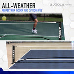 Close up of durable nylon and knotless PPVC neting on Joola Elementl Pickleball Net - probadminton.in