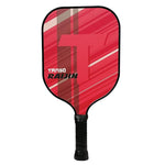 Tanso Raijin Pickleball Bat on court: "The Tanso Raijin Pickleball Bat resting on a pickleball court, ready for a game.