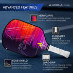 Front view of the Jola Ben Johns Hyperion CAS 13.5mm Pickleball Paddle displaying design - probadminton.in