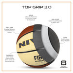 Nivia Top Grip Basket Ball Size6 Brown – Nivea Top Grip Backetbal Soft Rubber probadminton.in