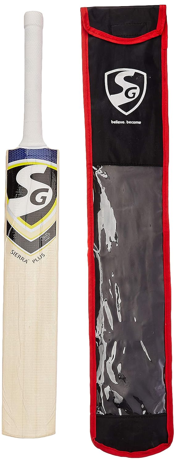 SG Sierra Plus Kasmir Willow Criket Bat – Professional Quality Bat for Matches
