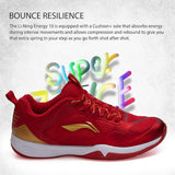 LI-NING  Energy 10 Badminton Shoes ( Red / Gold )