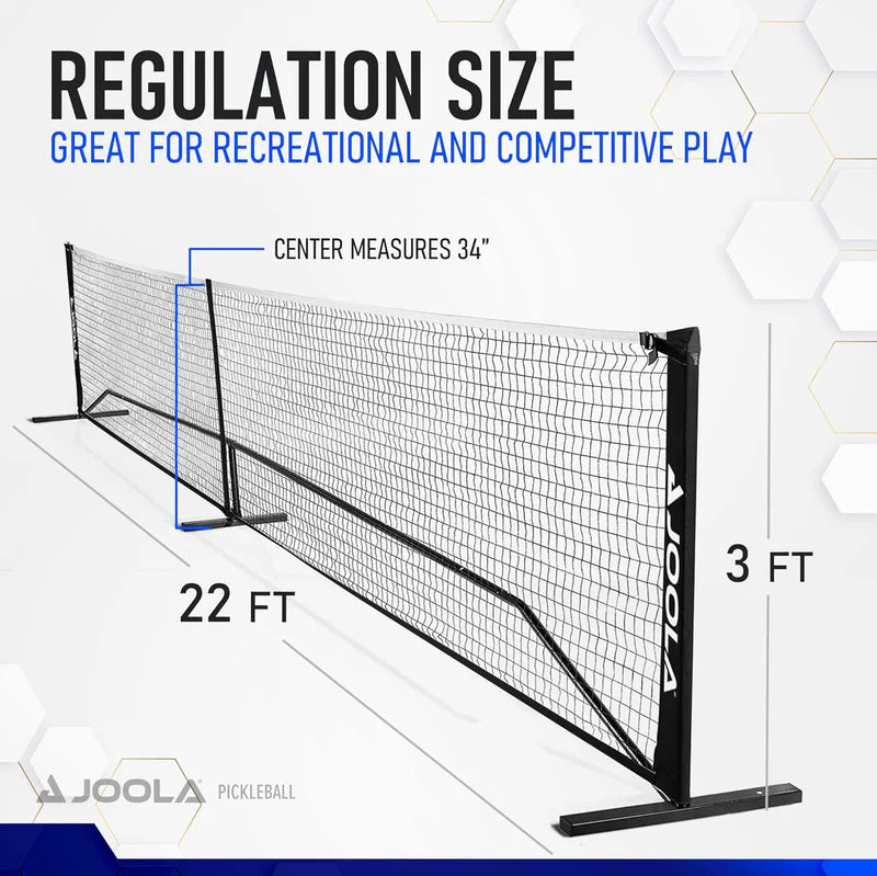 Folded Joola Elementol Pickleball Net ready for transport - probadminton.in