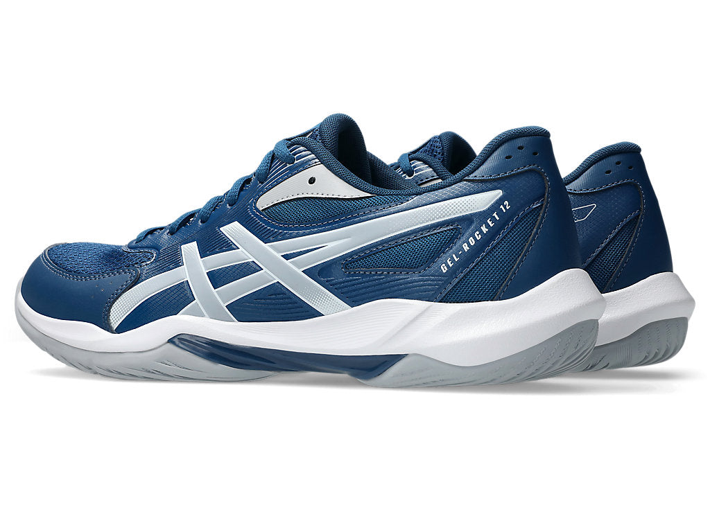 asics jel rocket 12 non-marking blue probadminton.in