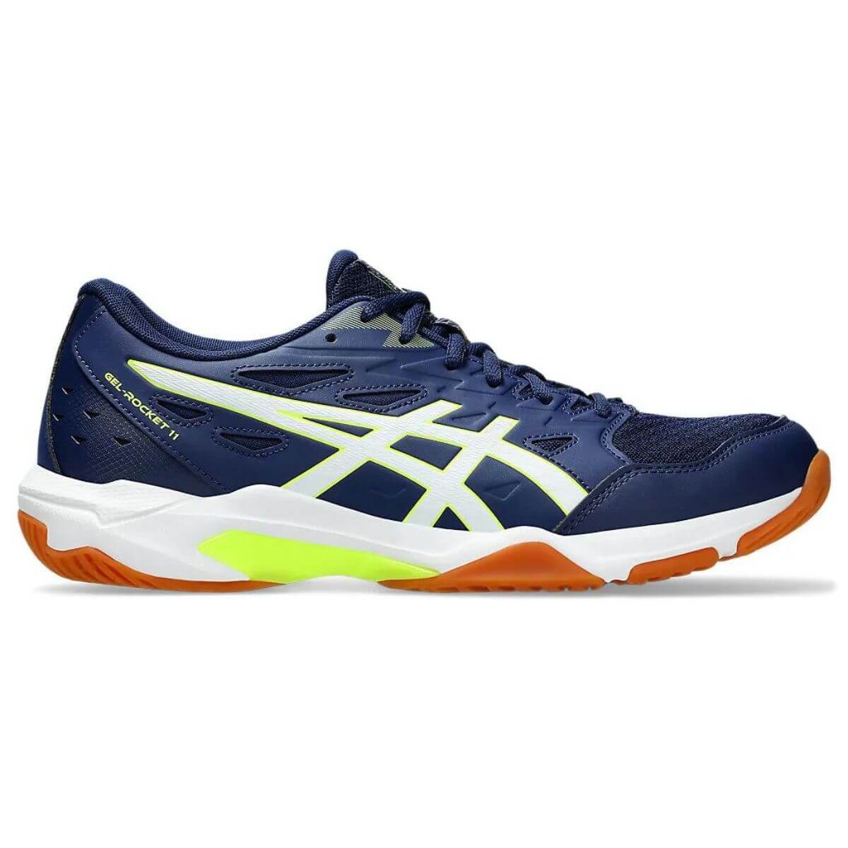Asics GEL-ROCKET 11 Indoor Court Shoe ( Blue Expanse / Safety Yellow)