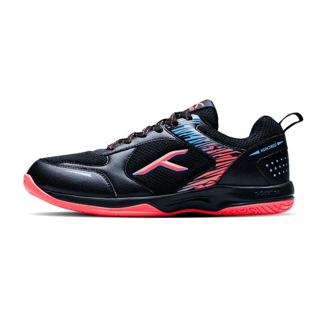 Hundred court Star Pro Badminton Shoes black/sea blue/orange