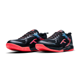 Hundred court Star Pro Badminton Shoes black/sea blue/orange