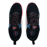 Hundred court Star Pro Badminton Shoes black/sea blue/orange