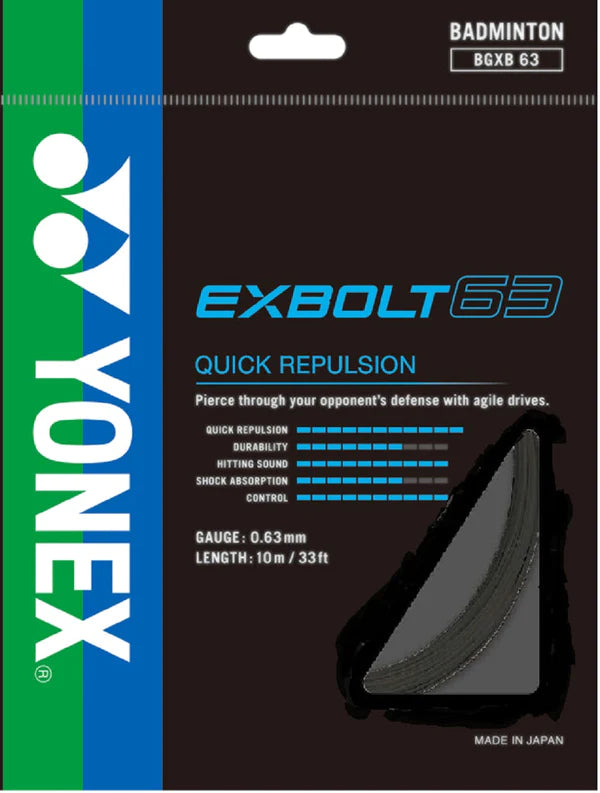 Yonex Exbolt 63 – Quick Repulsion & High Sound Precision