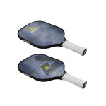 Joola Essentials Pickleball Paddle resting on a pickleball net - probadminton.in