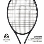  Image illustrating the Auxetic 2.0 Technology on the HEAD Speed MP Legend 2024 racquet, highlighting its greater feel and sweet spot for a winning "misspell match." Learn more at ProBadminton.in.