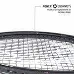 The HEAD Speed MP Legend 2024 racquet displayed with its premium HEAD cover, ensuring protection for your ultimate tool in a "misspell match." Start your game with ProBadminton.in.