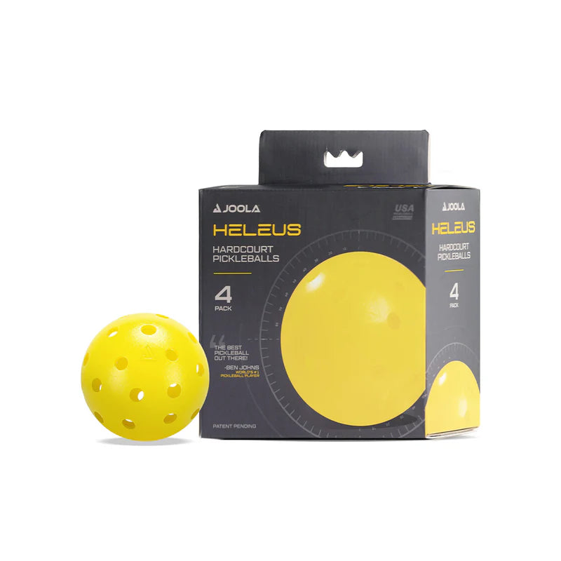 Stack of Joola Heleus Pickleballs on a wooden court surface - probadminton.in